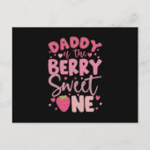 Carte Postale Papa de la douce petite fraise Birthday (Devant)