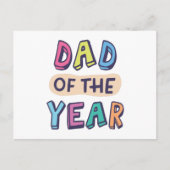 Carte Postale Papa de l'année (Devant)