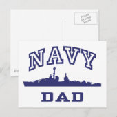 Carte Postale Papa de marine (Devant / Derrière)