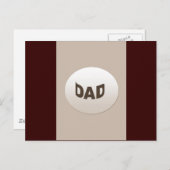 Carte Postale Papa décoratif (Devant / Derrière)