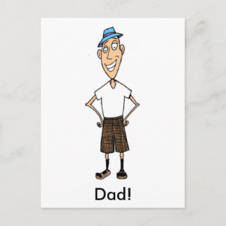 Carte Postale Papa Dessin Animé