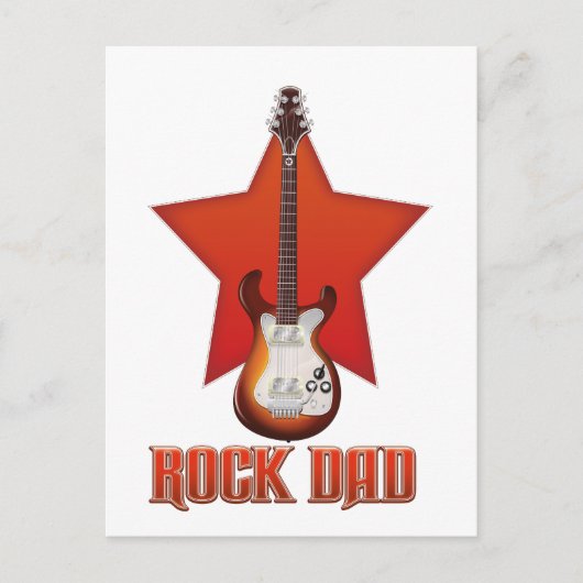 Carte Postale Papa du Rock (Devant)