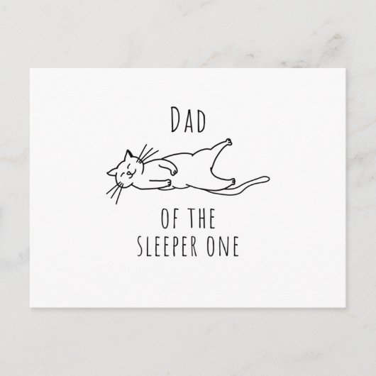 Carte Postale Papa Du Sleeper Un Chat Dit : (Devant)