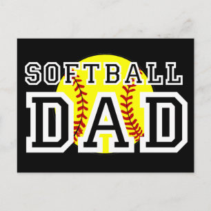 Carte Postale Papa du softball