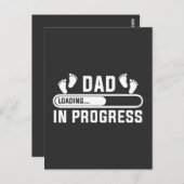 Carte Postale papa en cours Première fois drôle papa (Devant / Derrière)