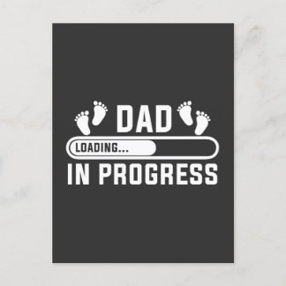 Carte Postale papa en cours Première fois papa drôle