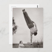 Carte Postale Papa équilibré (Devant / Derrière)