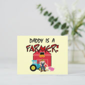 Carte Postale Papa est un paysan t-shirts et cadeaux (Debout devant)
