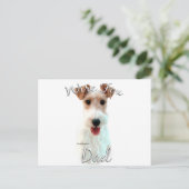 Carte Postale Papa Fox Terrier à poil dur 2 (Debout devant)