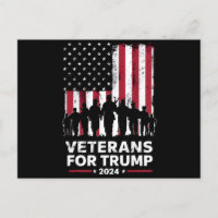 Papa Grand-père Vétérans Pour Trump 2024 Drapeau A