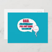 Carte Postale Papa, je suis tellement heureuse que ton jeu pour  (Devant / Derrière)