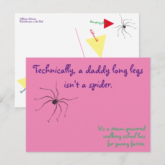 Carte postale Papa Long Legs (Devant / Derrière)