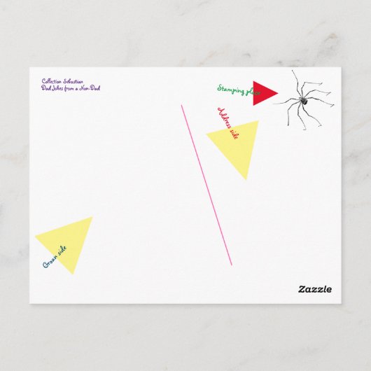 Carte postale Papa Long Legs (Dos)