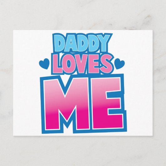 Carte Postale Papa M'aime ! (Devant)