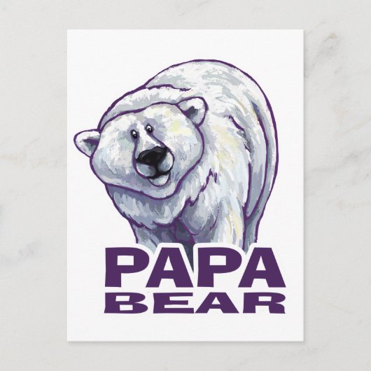Carte Postale Papa Polar Bear (Devant)