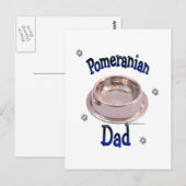 Carte Postale Papa Pomeranien (Devant / Derrière)