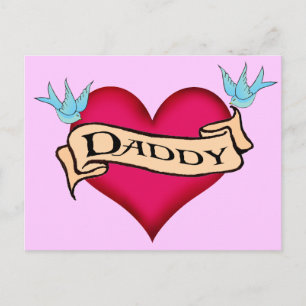 Carte Postale Papa - T-shirts et cadeaux personnalisés en tatoua