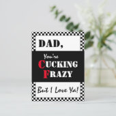 Carte Postale Papa, t'es fou | Bonne Fête des pères (Debout devant)