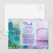 Carte Postale Papa, tu as été à mes côtés - Sympathie (Devant / Derrière)