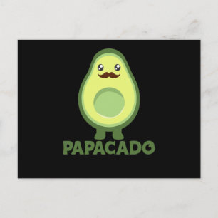Carte Postale Papacado Avocado Couple Avocados en santé