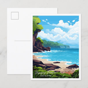 Carte Postale Papagayo Peninsula Costa Rica Illustration de voya
