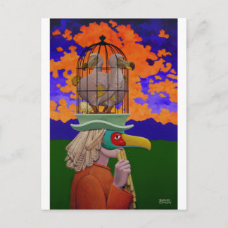 Carte Postale Papageno ou The Birdcatcher