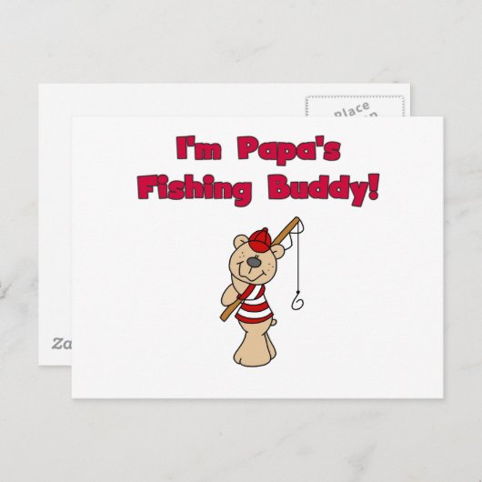 Carte Postale Papa's Fishing Buddy Tshirts and Gifts (Devant / Derrière)