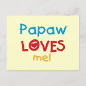 Carte Postale Papaw Loves Me T-shirts et cadeaux (Devant)