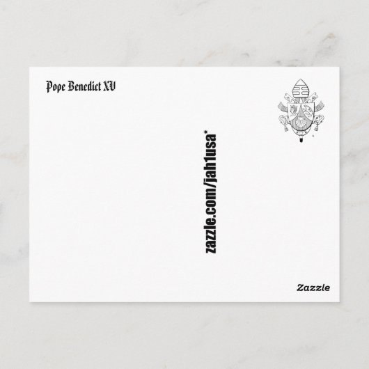 Carte Postale Pape Benoît XV (Dos)