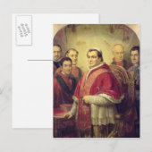 Carte Postale Pape Pie IX 1847 (Devant / Derrière)