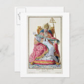 Carte Postale Pape Pie VI (1717-99) de Receuil des Estampes, (Devant / Derrière)