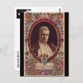 Carte Postale Pape saint Pie X (Devant / Derrière)