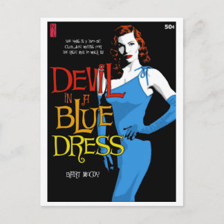Carte postale Paperback : Devil Dans Une Robe Bleu