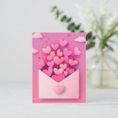 Carte Postale Papercut Hearts La Saint Valentin (Debout devant)