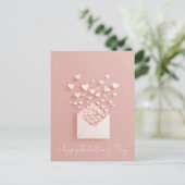 Carte Postale Papercut Hearts La Saint Valentin (Debout devant)