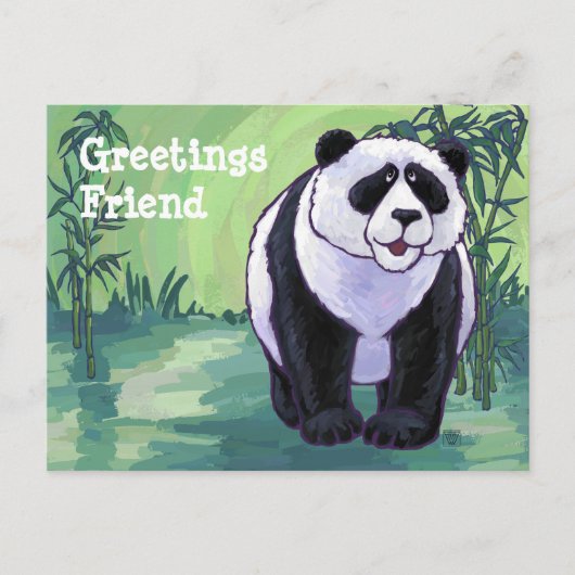 Carte Postale Papeterie Panda Bear (Devant)