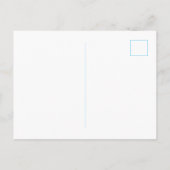 Carte Postale Papeterie personnalisée pour couples à rayures ble (Dos)