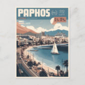 Carte Postale Paphos City, Chypre cadeau de vacances souvenir (Devant)