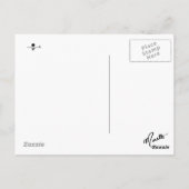 Carte postale Papier (Dos)