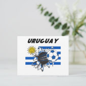 Carte Postale Papier à lettres Football Uruguay (Debout devant)