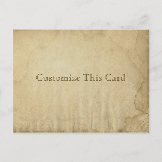 Carte Postale Papier blanc Grungy Antique Tiré - do-it-yourself  (Devant)