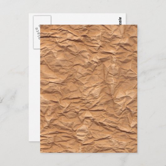 Carte Postale Papier Brown écrasé (Devant / Derrière)