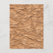 Carte Postale Papier Brown écrasé (Devant)