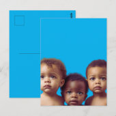 Carte Postale Papier cadeau pour bébé mignonne pour Baby shower (Devant / Derrière)