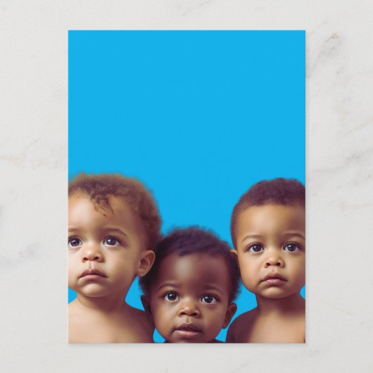 Carte Postale Papier cadeau pour bébé mignonne pour Baby shower (Devant)