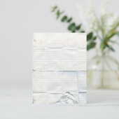 Carte postale papier carnet (Debout devant)