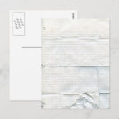 Carte postale papier carnet (Devant / Derrière)