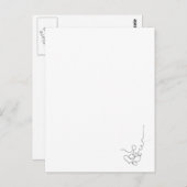 Carte Postale papier, crayon (Devant / Derrière)