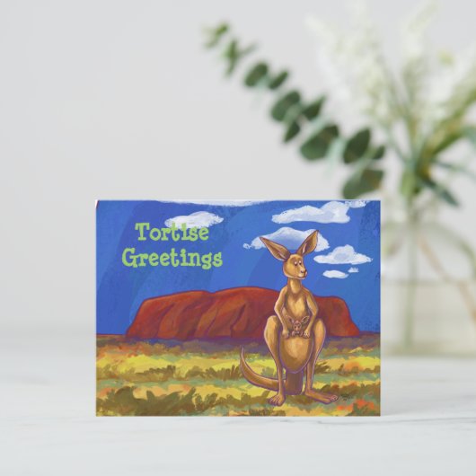 Carte Postale Papier Kangaroo (Debout devant)
