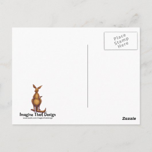 Carte Postale Papier Kangaroo (Dos)